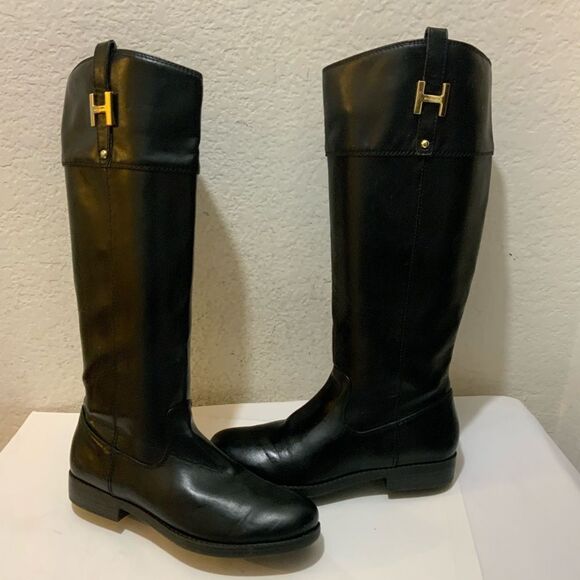Tommy Hilfiger Women's Shyenne 3 Riding Boot Black Size 7.5 M - Picture 8 of 15
